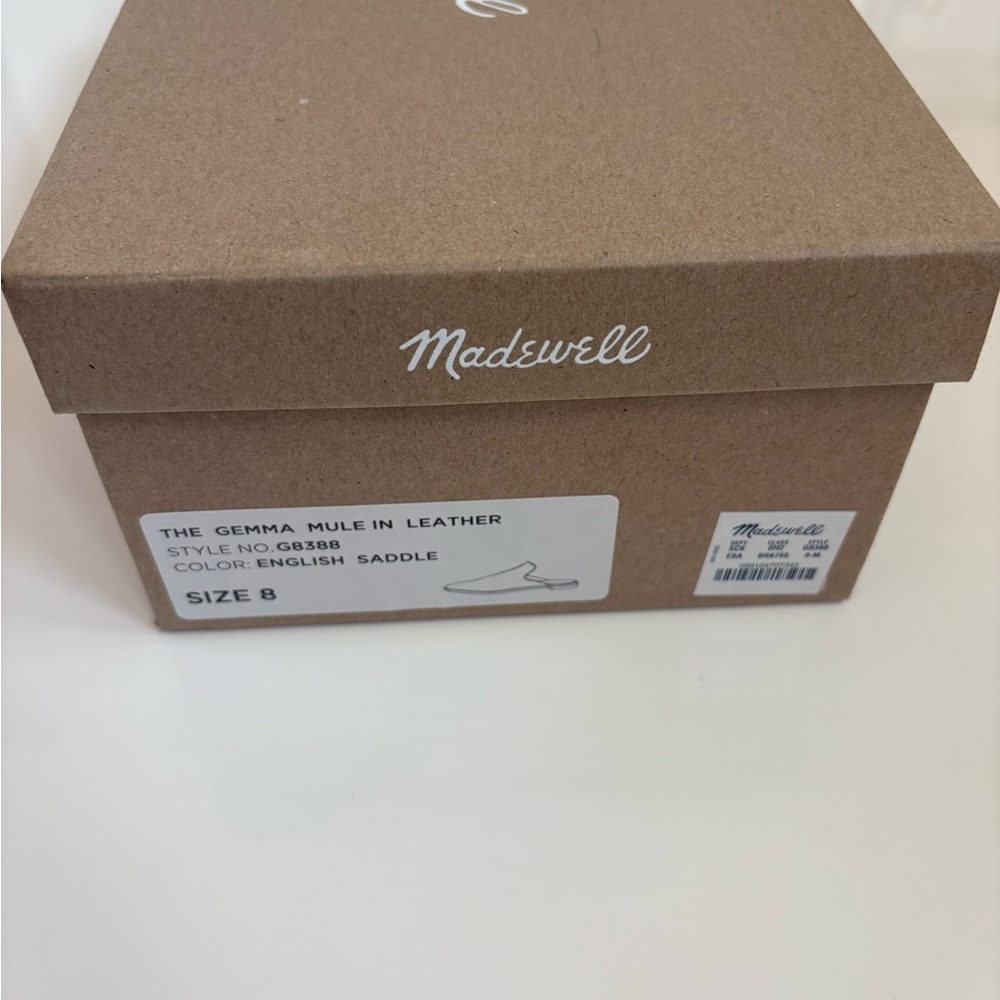 Madewell Gemma Mule in English Saddle - Picture 2 of 7